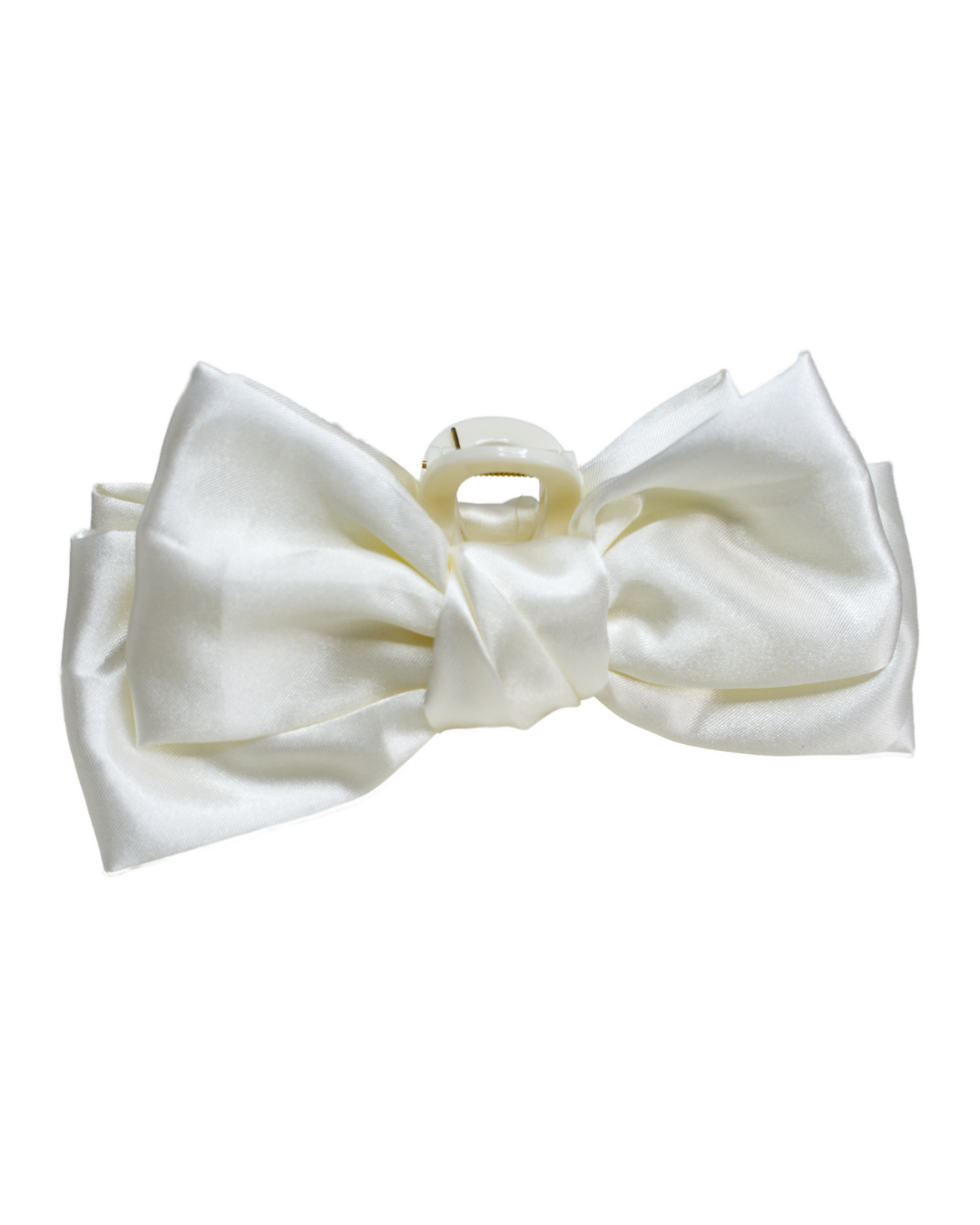 Large Bow Clip - Cream