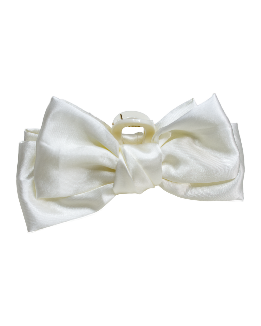 Large Bow Clip - Cream