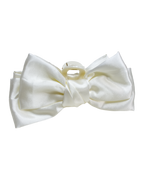 Large Bow Clip - Cream