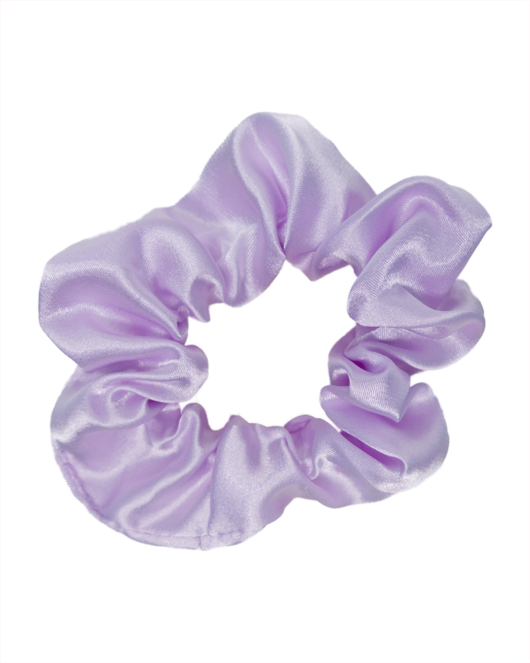 Small Satin Scrunchie - 'Lilac Dream'