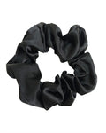 Small Satin Scrunchie - 'Midnight Black'