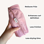 Organic Cotton Curly Hair Towel - T-Shirt Hair Towel for Curly, Wavy & Coily Hair