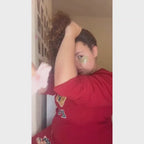 Small Satin Scrunchie - 'Cherry Blossom'