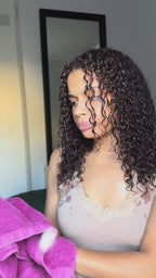 Organic Cotton Curly Hair Towel - T-Shirt Hair Towel for Curly, Wavy & Coily Hair