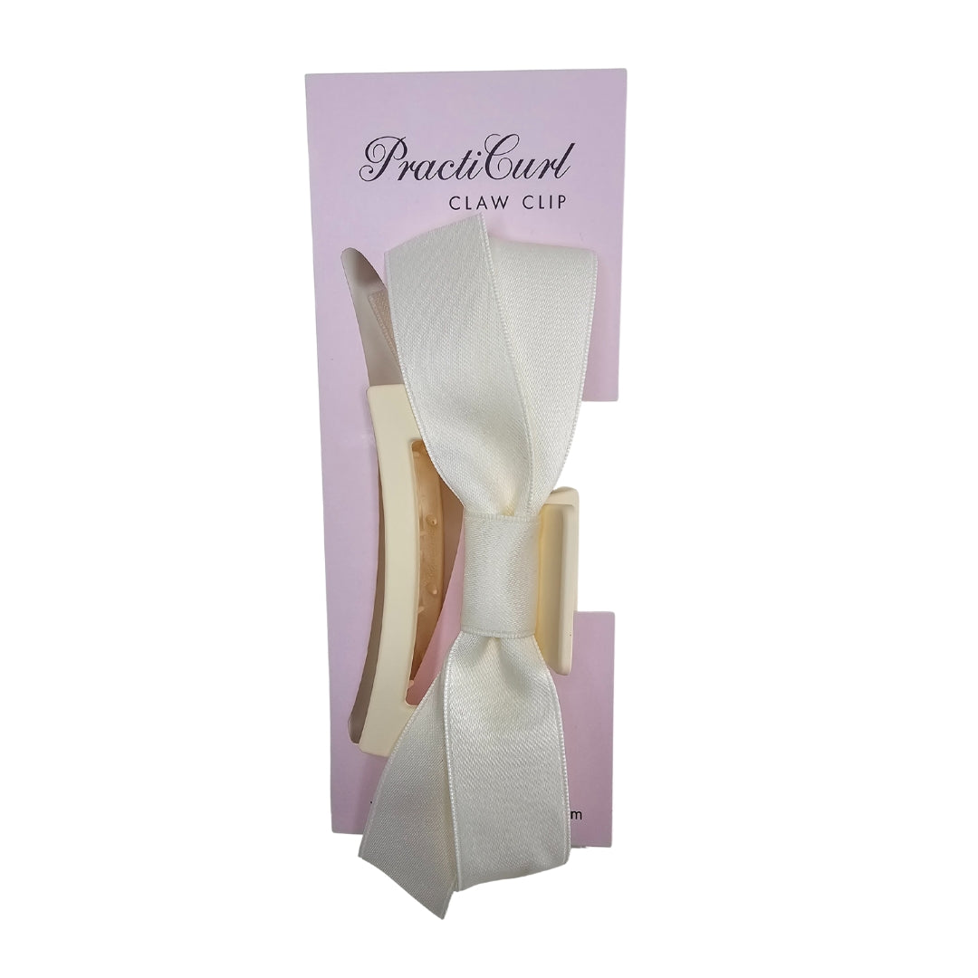 Small Bow Clip - Cream