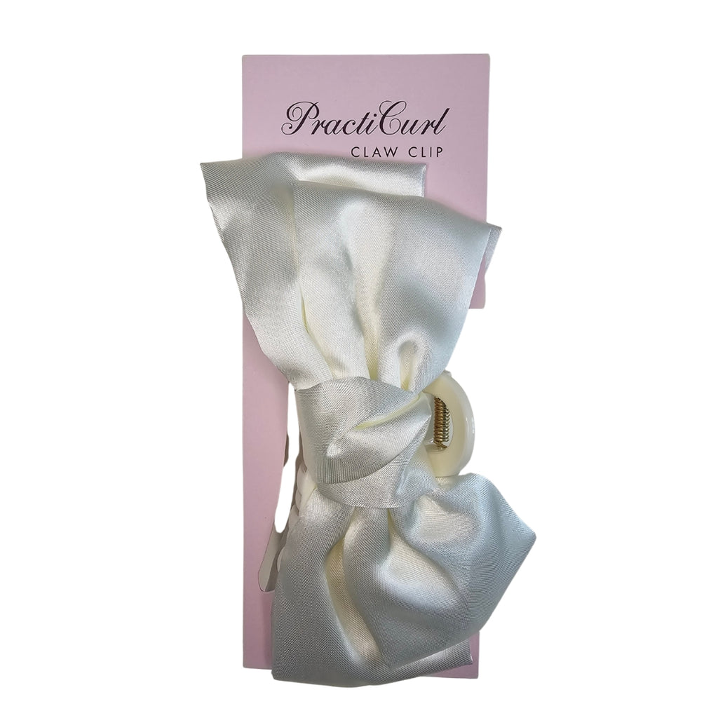 Large Bow Clip - Cream