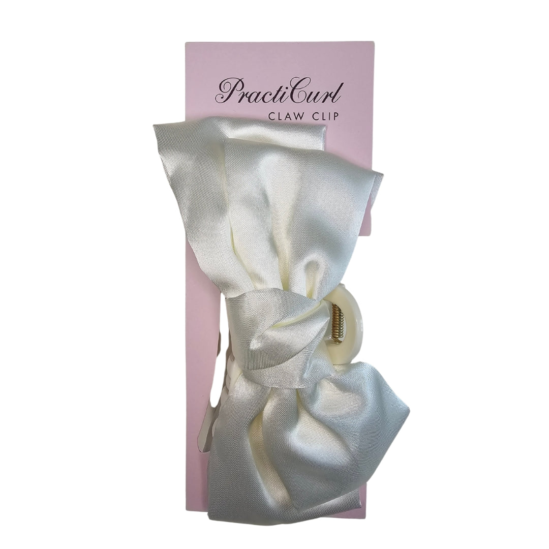Large Bow Clip - Cream