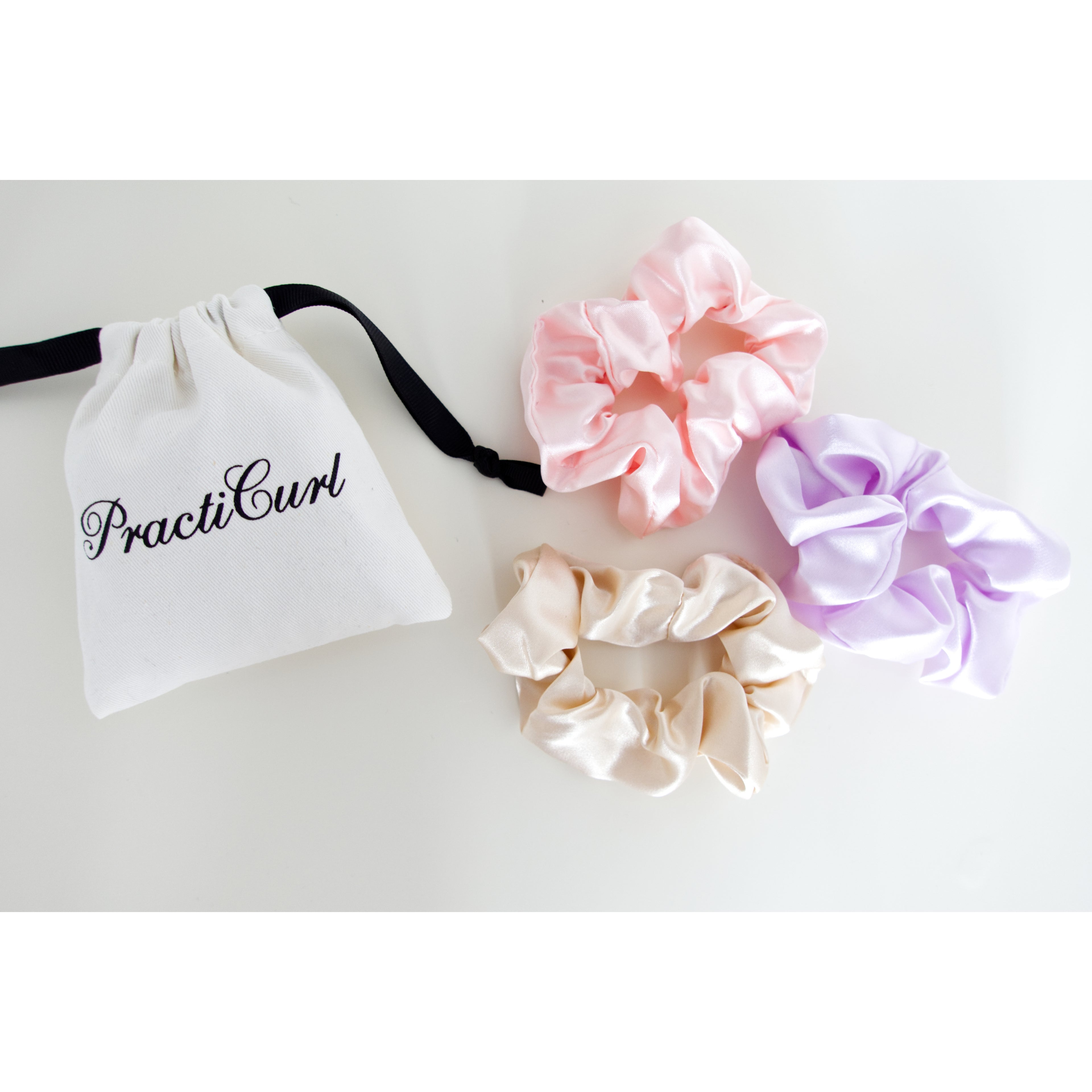 Small Satin Scrunchie - 'Lilac Dream'