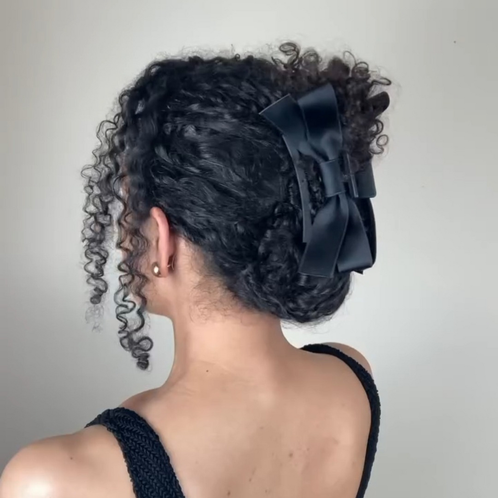 Small Bow Clip - Black