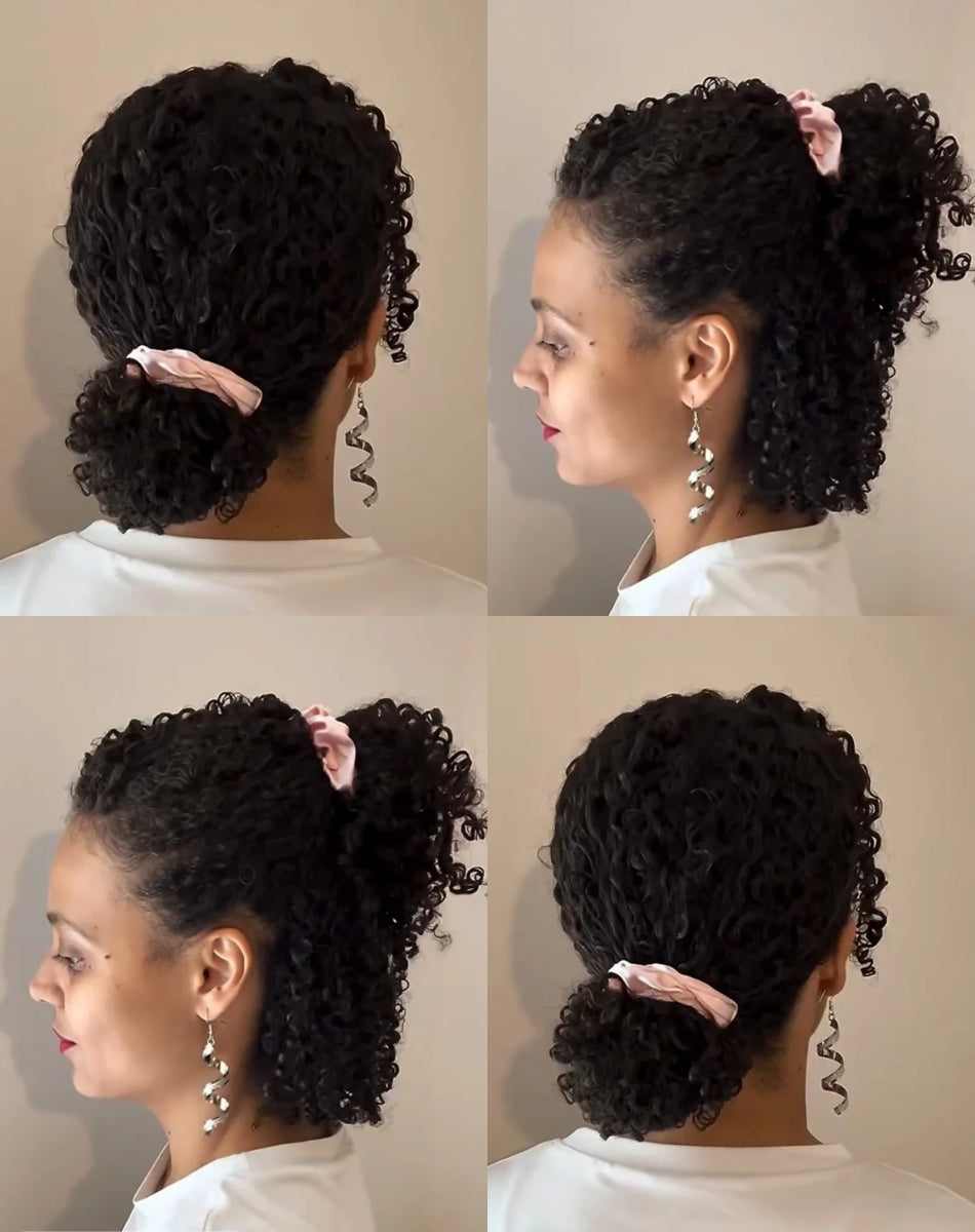 Small Satin Scrunchie - 'Rose Quartz'